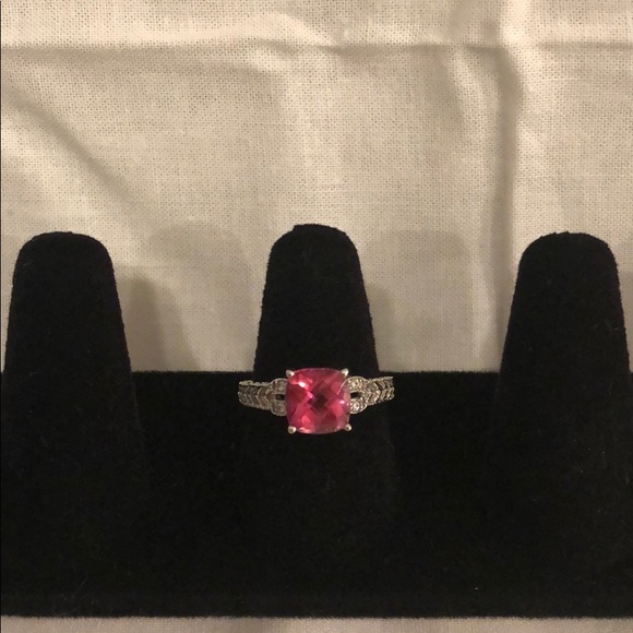 Pink topaz ring - Picture 2 of 5